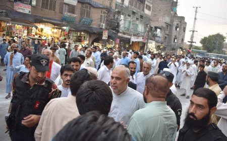 دډرون حملو خلاف پېښور کښې دپي ټي ائي  احتجاج