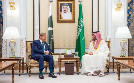 دوزيراعظم اؤ فيلډ مارشل دسعودي ولي عهد سره ليدنه