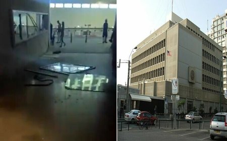 تل ابيب، دايراني حملې وروسته امريکائي سفارتخانه بنده