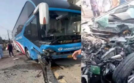 سوات کښې ګاډے بس سره ټکر شو،درې مړۀ