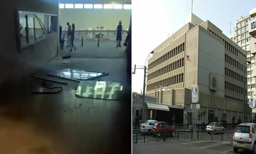 تل ابيب، دايراني حملې وروسته امريکائي سفارتخانه بنده