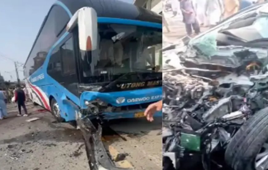 سوات کښې ګاډے بس سره ټکر شو،درې مړۀ