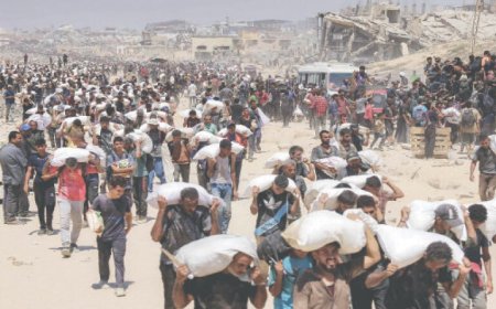 غزه کښې دلوږې دلاسه ١٤ کسان مړۀ، اسرائيلي حملو کښې نور ٤١فلسطينيان شهيدان