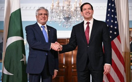 داسحاق ډار دامريکې خارجه وزير مارکو روبيو سره ټيليفوني رابطه