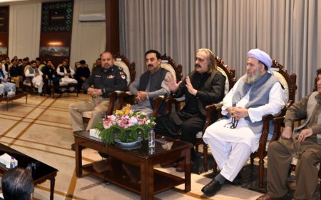 اپريشن اؤ دمقامي ابادۍ  کډې کول په يو صورت هم دمنلو وړ نۀ دي,وزيراعلى هاؤس کښې جرګه