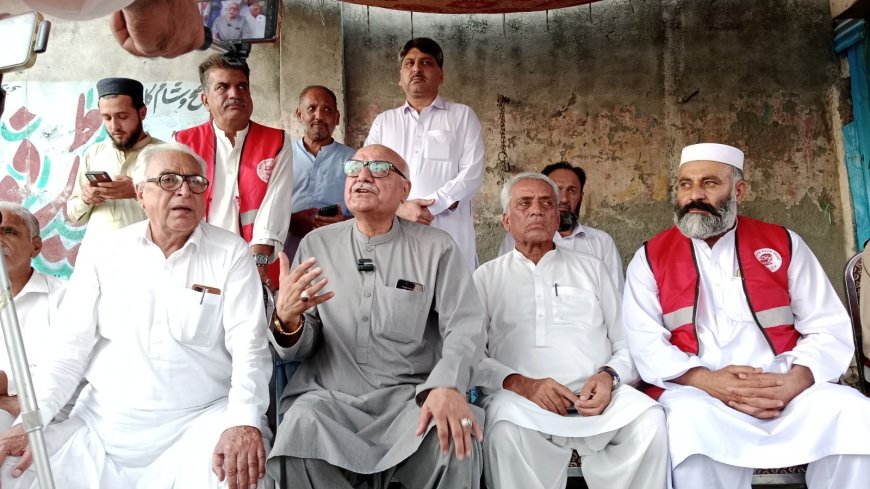 دافغان متاثرينو امداد لپاره دې دانخلا اپريشن معطل کړے شي، ميا افتخار حسين