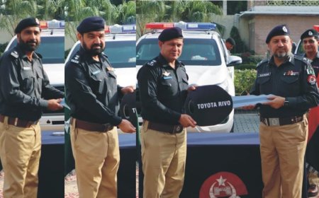 بلټ پروف ګاډي دصوبې دجنوبي ضلعو پوليس افسرانو ته حواله