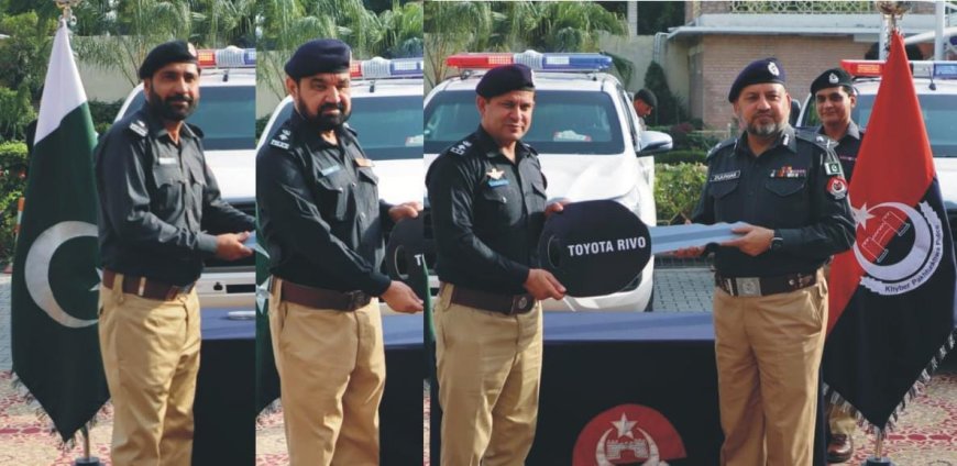 بلټ پروف ګاډي دصوبې دجنوبي ضلعو پوليس افسرانو ته حواله