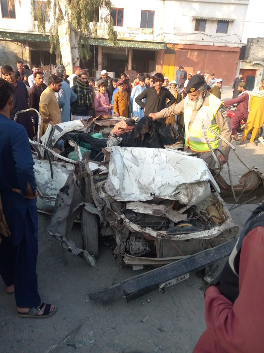 نوښار کښې دوه ټريفکي پېښې، دډاکټر پشمول درې تنه پحق ورسيدل