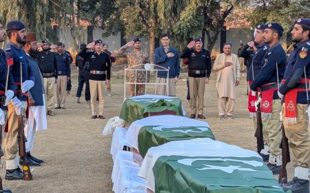 ډيره اسماعيل خان، دترهه ګرو حمله کښې  درې پوليس اهلکار شهيدان، جنازې ادا