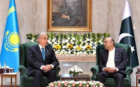 پاکستان ا قازقستان  مختلفو څانګو کښې مرستې ته دودې ورکولو عزم لري،قازق صدر سره داصف زرداري خبرې