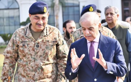 دوزيراعظم شهبازشريف دجي ايچ کيو دوره، دعسکري چارواکو دافغانستان په صورتحال بريفنګ