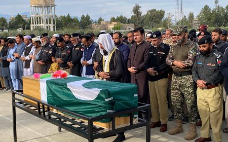 باجوړ کښې اغوا کړے شوےاے ايس ائي شاه منير شهيد کړے شو، جنازه ئې پوليس لا ئن کښې ادا