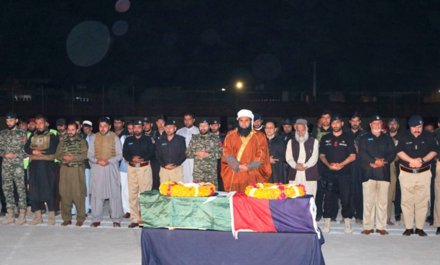 خېبر کښې دمنشياتو دسمګلرانو په ډزو پوليس اهلکار شهيد،جنازه ئې ادا